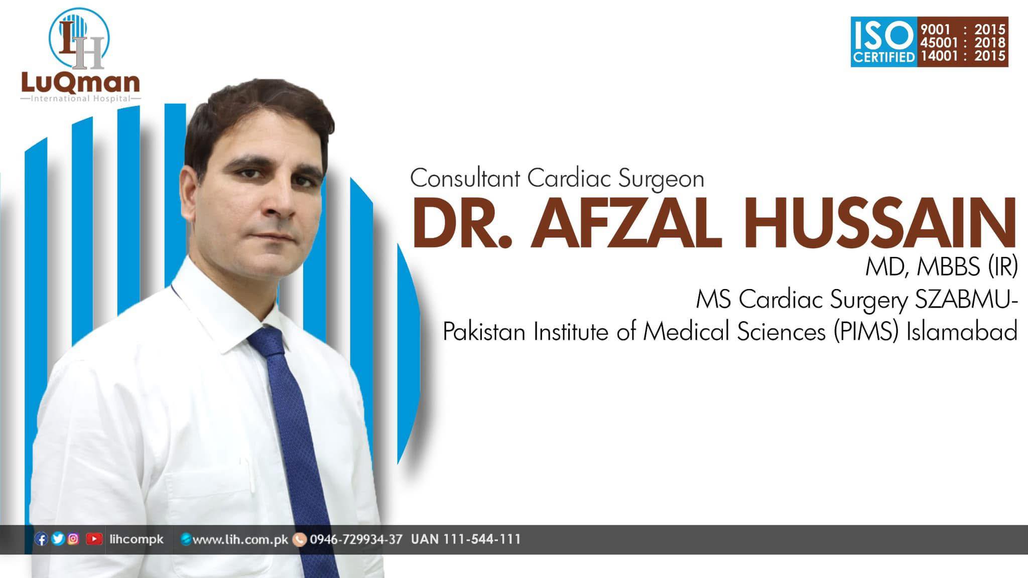 Dr Afzal Hussain – Luqman International Hospital saidu sharif Swat