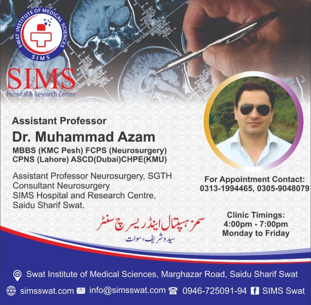 Dr. Muhammad Azam SIMS Hospital Saidu Sharif Swat