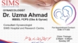 Dr. Uzma Ahmad SIMS Hospital Saidu Sharif Swat
