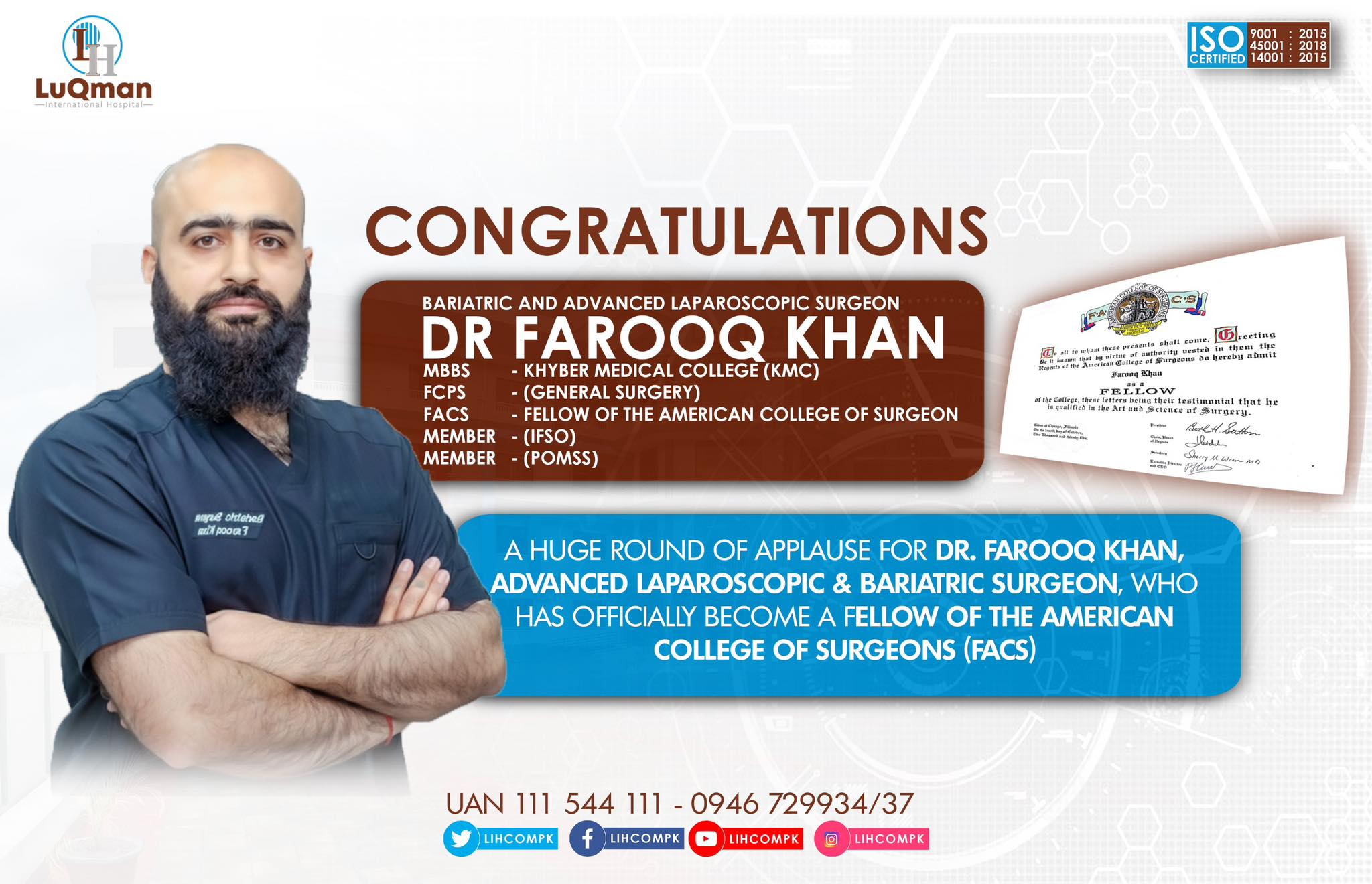 Dr Farooq Khan – Luqman International Hospital saidu sharif Swat
