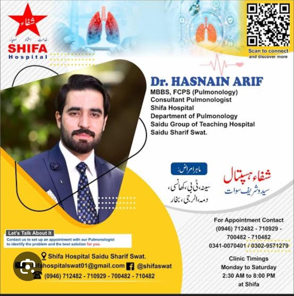 Dr Hasnain Arif - Shifa Hospital Saidu Sharif Swat
