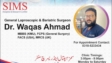 Dr. Waqas Ahmad Sims Hospital Saidu Sharif Swat