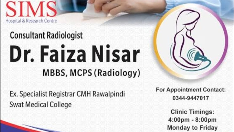 Dr. Faiza Nisar Sims Hospital Saidu Sharif Swat