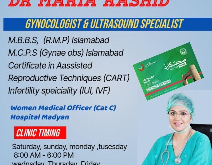 Dr Maria Rashid – Imdad Medical Center Madyan | kpk doctors