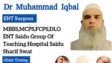prof. dr. muhammad iqbal ent - imdad medical center madyan