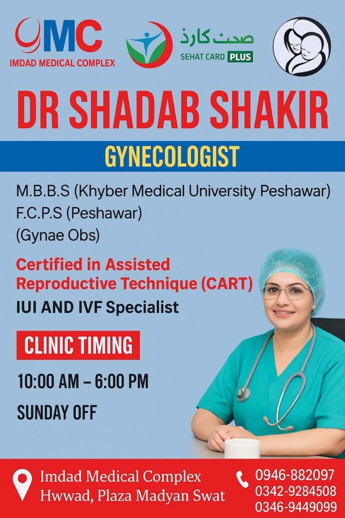 Dr Shadab Shakir – Imdad Medical Center Madyan | kpk doctors