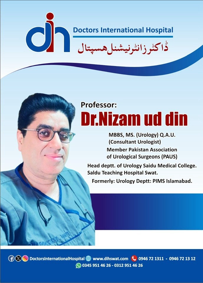 Dr Nizam Uddin | Doctors International Hospital | Kpk Doctors | swat doctors